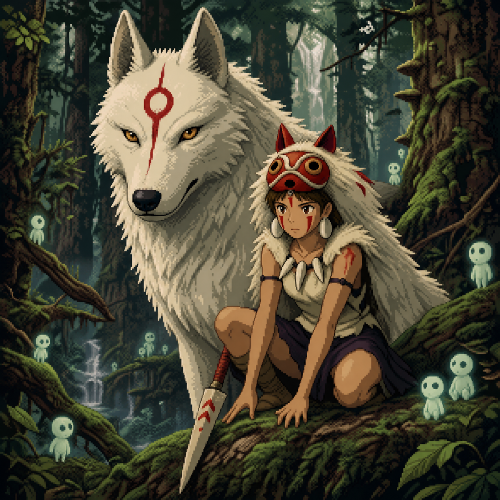 princess_mononoke_pixel_art